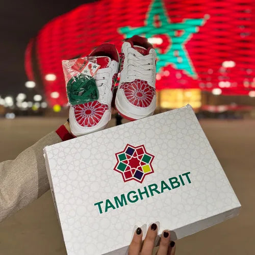 Moroccan shoes – Green star